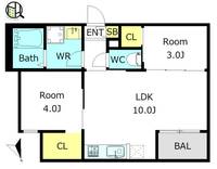 愛知県名古屋市西区上小田井1(アパート)の賃貸物件の間取り