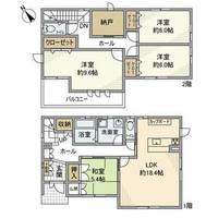 愛知県岡崎市矢作町字竊樹(一戸建)の賃貸物件の間取り