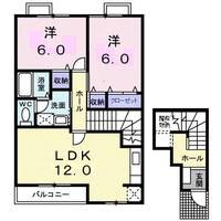 埼玉県白岡市西2(アパート)の賃貸物件の間取り