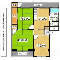 井堀南団地4棟の間取り