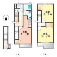 愛知県名古屋市西区南川町(アパート)の賃貸物件の間取り