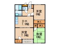 福岡県福岡市博多区青木1(一戸建)の賃貸物件の間取り