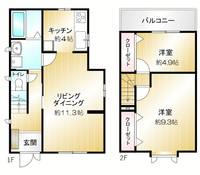 東京都武蔵野市中町2(一戸建)の賃貸物件の間取り