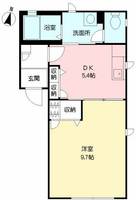 鹿児島県鹿児島市上之園町(マンション)の賃貸物件の間取り