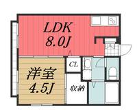 千葉県千葉市中央区千葉寺町(アパート)の賃貸物件の間取り