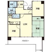 ロマネスク黒髪 603号の間取り