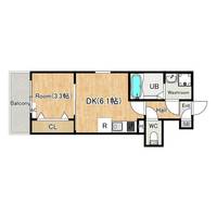 兵庫県神戸市東灘区深江本町1(アパート)の賃貸物件の間取り