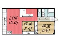 千葉県千葉市若葉区桜木北3(マンション)の賃貸物件の間取り