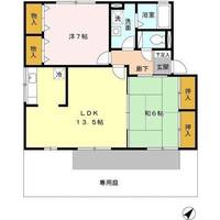 クレールプラザ立花 B棟の間取り