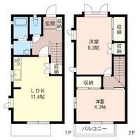 ルミエール鎌倉Bの間取り