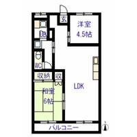 福島県郡山市桑野2(マンション)の賃貸物件の間取り