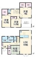 千葉県船橋市三山3(一戸建)の賃貸物件の間取り