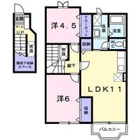 新潟県新潟市東区上木戸4(アパート)の賃貸物件の間取り
