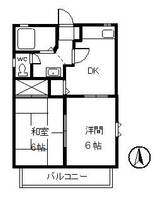 クラブナウ上佐野Bの間取り