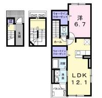 愛知県東海市荒尾町南脇(アパート)の賃貸物件の間取り