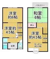 兵庫県尼崎市塚口本町5(一戸建)の賃貸物件の間取り