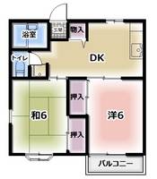 エリール木下Aの間取り