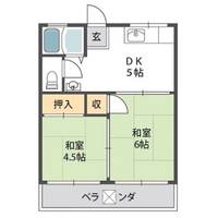 ビスタ岸部ハイツB棟の間取り
