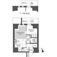 Belle Vue 千代田飯田橋の間取り