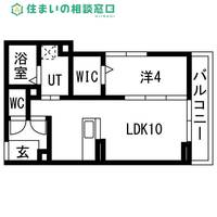 愛知県岡崎市針崎町字大坪(アパート)の賃貸物件の間取り