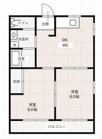 高知県高知市高須新町3(マンション)の賃貸物件の間取り