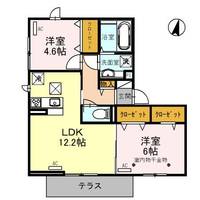 埼玉県川越市小仙波町3(アパート)の賃貸物件の間取り