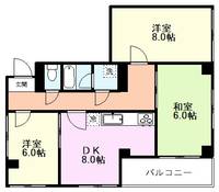 東京都国分寺市本町4(マンション)の賃貸物件の間取り
