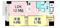 福岡県北九州市八幡西区光明2(マンション)の賃貸物件の間取り
