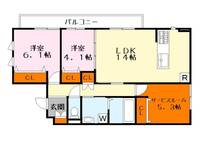 ビエノス綣の間取り