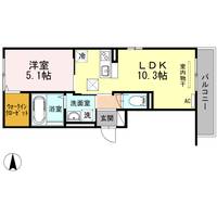 福岡県久留米市西町(アパート)の賃貸物件の間取り