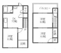 兵庫県姫路市飾磨区上野田4(一戸建)の賃貸物件の間取り