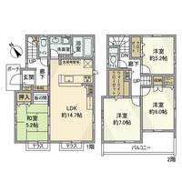 東京都武蔵野市関前3(一戸建)の賃貸物件の間取り
