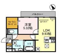 滋賀県栗東市小柿3(アパート)の賃貸物件の間取り