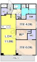 東京都練馬区南田中2(マンション)の賃貸物件の間取り