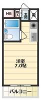 大阪府守口市寺内町2(マンション)の賃貸物件の間取り
