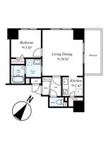 福岡県福岡市中央区清川2(マンション)の賃貸物件の間取り