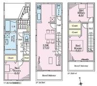 大阪府松原市天美北3(一戸建)の賃貸物件の間取り