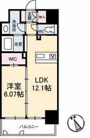 広島県広島市中区大手町3(マンション)の賃貸物件の間取り