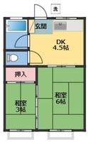 千葉県市川市曽谷5(マンション)の賃貸物件の間取り