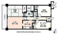 千葉県船橋市丸山2(マンション)の賃貸物件の間取り