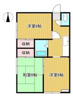 長野県上田市住吉(アパート)の賃貸物件の間取り