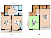 東京都武蔵村山市中原4(一戸建)の賃貸物件の間取り