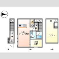 愛知県名古屋市北区金城4(アパート)の賃貸物件の間取り