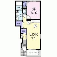 埼玉県越谷市大字恩間(アパート)の賃貸物件の間取り