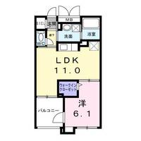 埼玉県所沢市青葉台(アパート)の賃貸物件の間取り