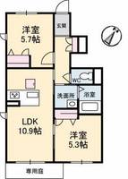 シャーメゾンMIーNEの間取り