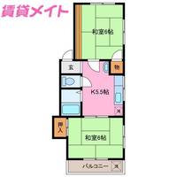 新西方ハイツ C棟の間取り