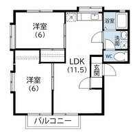 静岡県浜松市中央区曳馬1(アパート)の賃貸物件の間取り