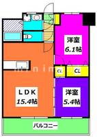 熊本県熊本市東区健軍2(マンション)の賃貸物件の間取り