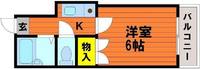 岡山県岡山市中区原尾島2の賃貸アパートの間取り